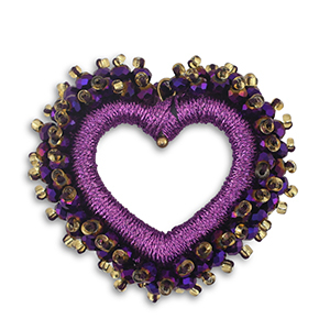 Top facet hangers hart Grape purple