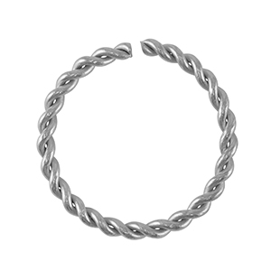 Roestvrij stalen (RVS) stainless steel onderdelen buigring Silver