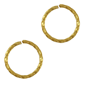Roestvrij stalen (RVS) stainless steel onderdelen buigring Gold
