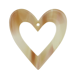 Resin hangers hart Beige