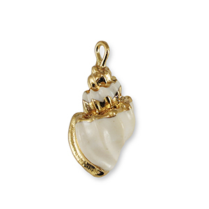 Schelp hangers specials White-gold