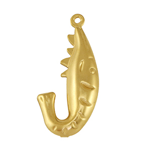 Roestvrij stalen (RVS) Stainless steel bedel garnaal Gold