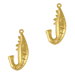 Roestvrij stalen (RVS) Stainless steel bedel garnaal Gold