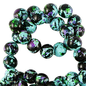 Kralen keramiek 8mm Multicolor