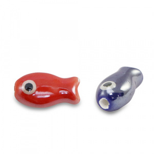 Keramiek kralen vis Multicolour