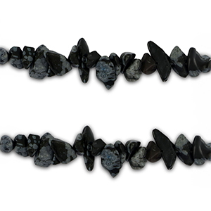 Chip stone kralen Black-anthracite marble