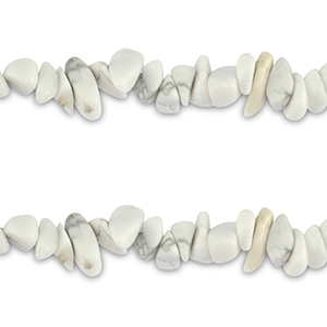 Chip stone kralen White