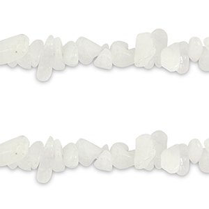 Chip stone kralen jade White