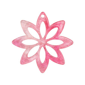 Resin hangers bloem Pink