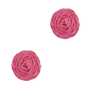 Raffia hanger 12mm Fuchsia