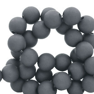 6 mm acryl kralen Anthracite