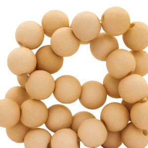 4 mm acryl kralen Light brown