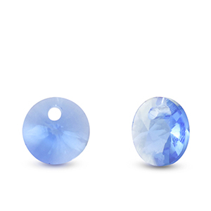 Hangers van Crystal glas rond Sapphire blue