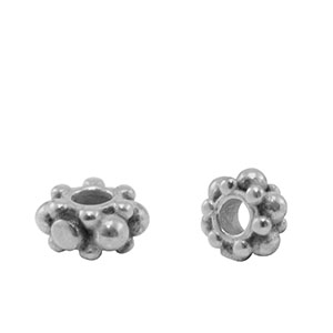 Roestvrij stalen (RVS) stainless steel kralen Silver