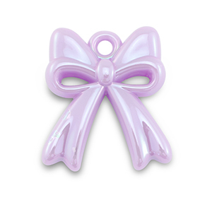 Acryl bedels strik Lilac purple-pearl shine coating