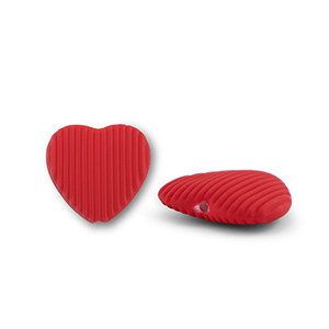 Acryl kralen hart Red