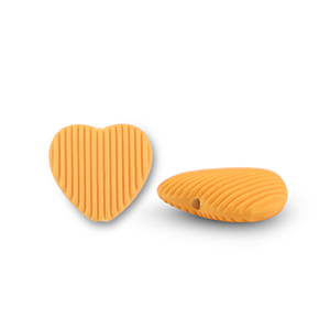 Acryl kralen hart Orange