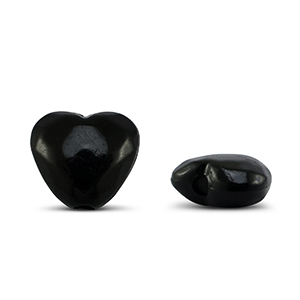 Acryl kralen hart Black