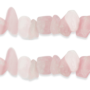 Chips stone kralen rozenkwarts Rose quartz
