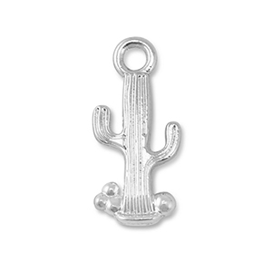 Bedels metaal cactus Silver