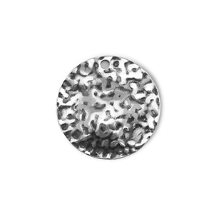 Roestvrij stalen (RVS) Stainless steel bedels rond Silver