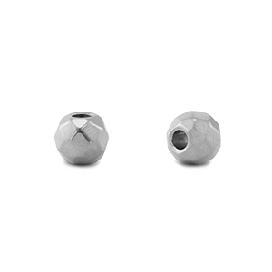 Roestvrij stalen (RVS) Stainless steel kralen 6mm Silver