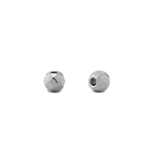 Roestvrij stalen (RVS) Stainless steel kralen 3mm Silver