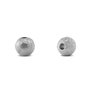 Roestvrij stalen (RVS) Stainless steel kralen 6mm Silver