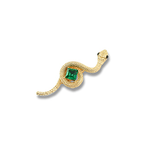 Broches slang Gold-green