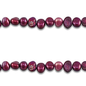 Zoetwaterparels nugget Dark purple