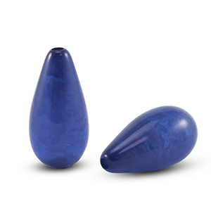 Polaris Elements kralen druppel vorm Polmo Royal blue