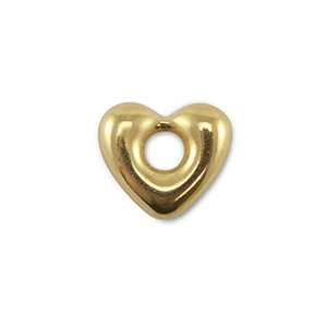 Roestvrij stalen (RVS) stainless steel onderdelen hart Gold