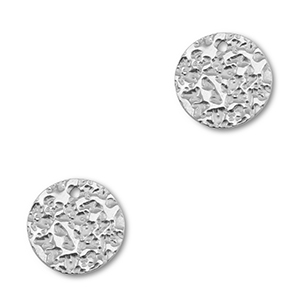 Roestvrij stalen (RVS) stainless steel bedels rond Silver