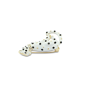 Broches luipaard White-black-gold