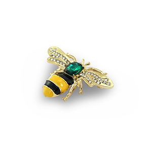 Broches bij Gold-yellow-black-green
