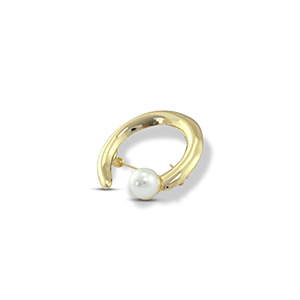 Broches met parel Gold-white