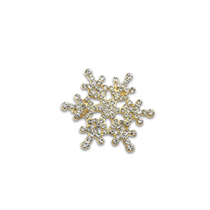 Broches sneeuwvlok Gold