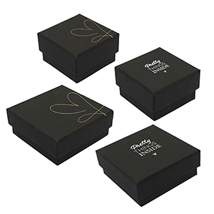 Sieraden (cadeau) doosjes mix Black