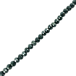 Top Facet kralen 4x3mm disc Dark blue