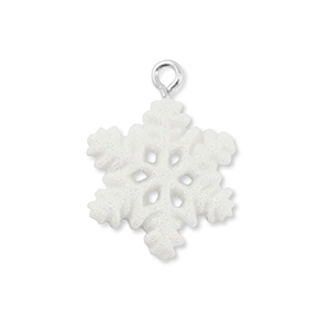 Resin hangers sneeuwvlok White