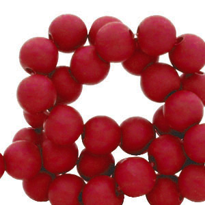 6 mm acryl kralen Red