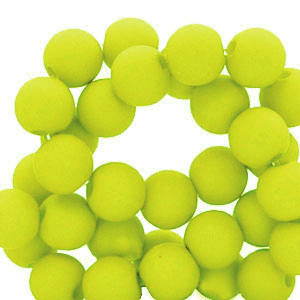 4 mm acryl kralen Lime green