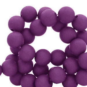 4 mm acryl kralen Dark purple