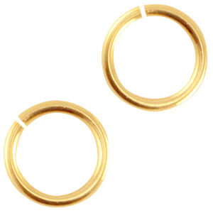 DQ metaal buigring 6.5mm Goud (nikkelvrij)
