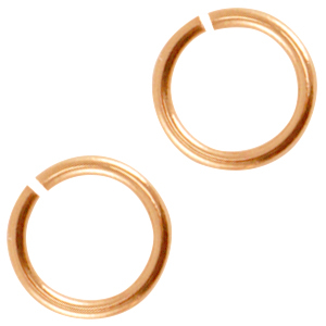 DQ metaal buigring 4.5mm Ros&eacute; goud (nikkelvrij)