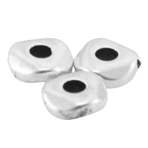 DQ metaal kraal 5mm Antiek zilver (nikkelvrij)