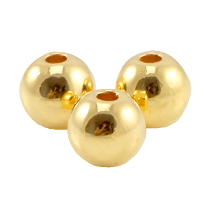 DQ metaal kraal 3mm Goud (nikkelvrij)