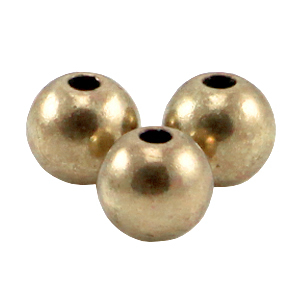 DQ metaal kraal rond 3mm Antiek brons (nikkelvrij)