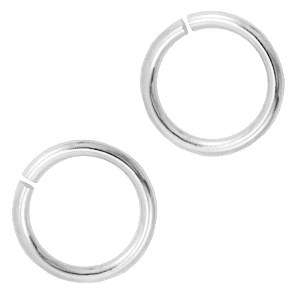 Onderdelen DQ metaal buigring 12mm Antiek zilver (nikkelvrij)