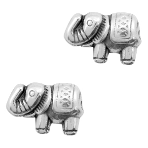 Kralen DQ metaal olifant Antiek zilver (nikkelvrij)